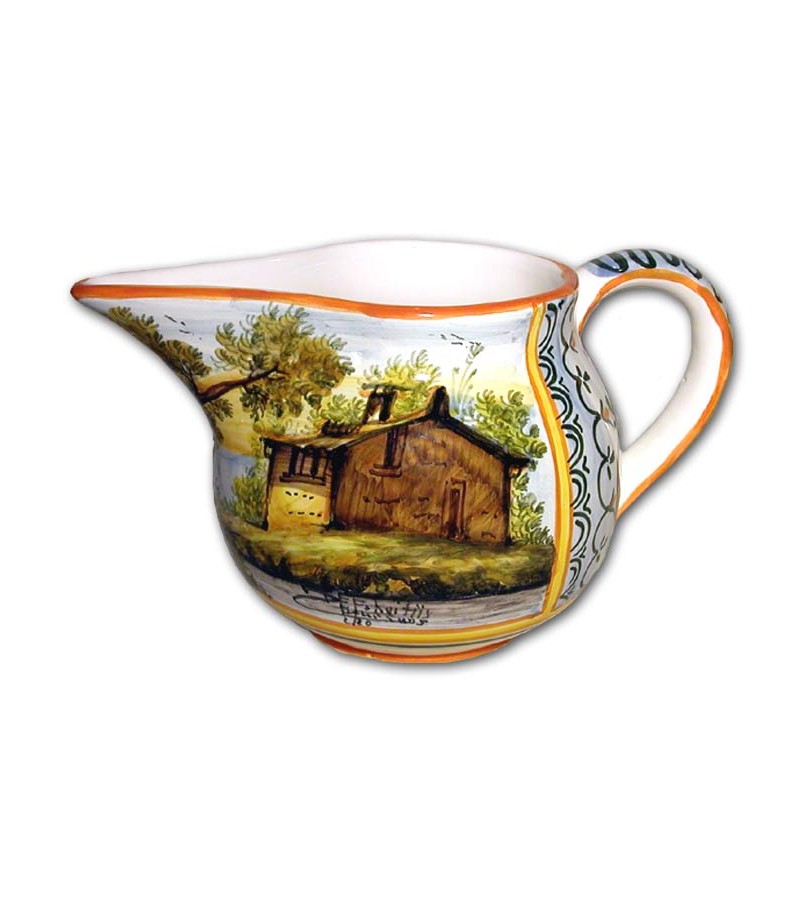 Hand-painted pottery Jug