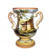 Hand-painted pottery Amphora with Handles