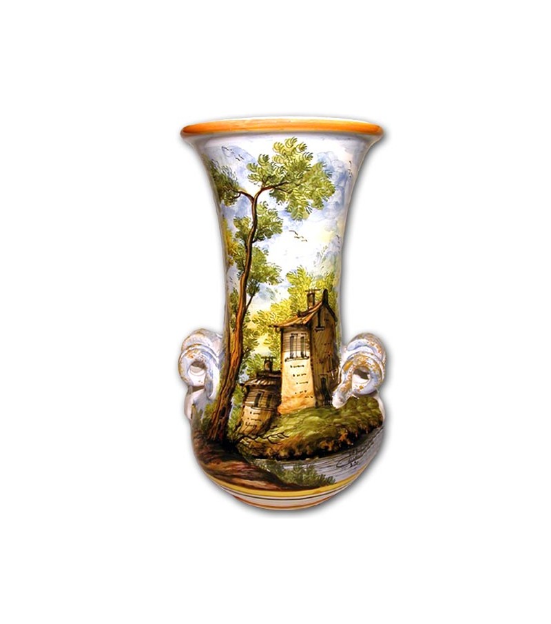 Hand-painted pottery Vase