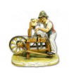 "Knife-Grinder" in Capodimonte Porcelain