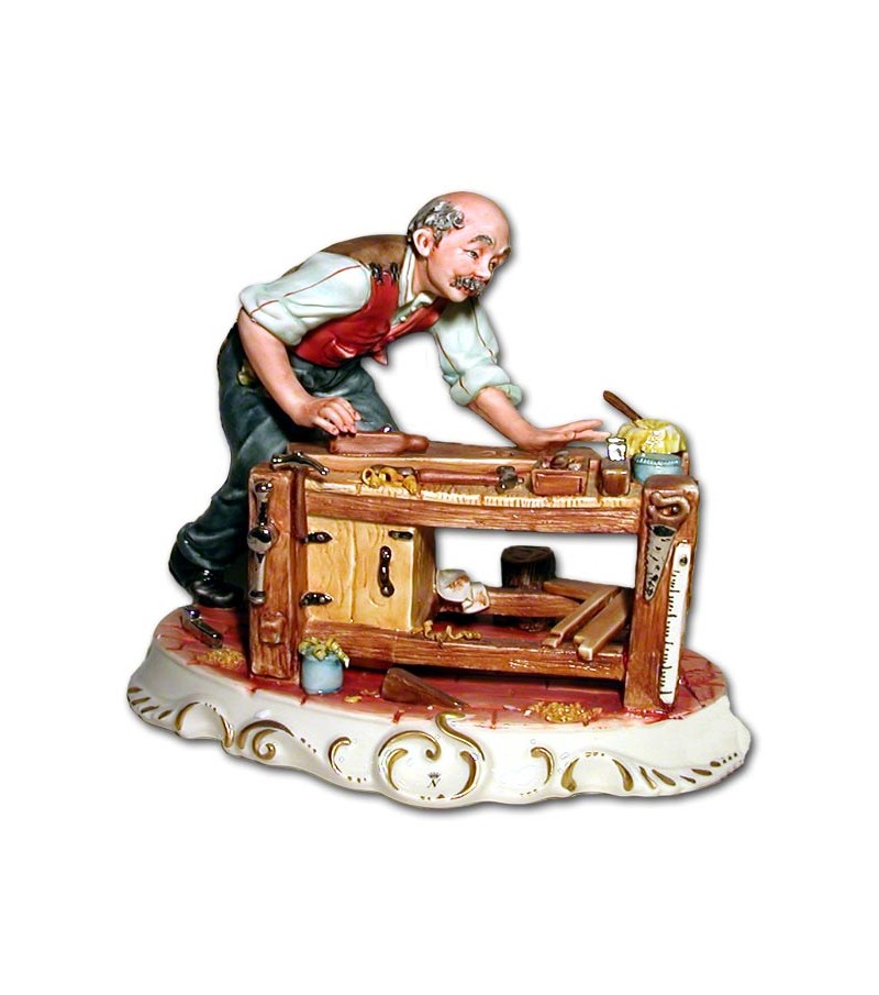 "Il Falegname" in Porcellana Capodimonte