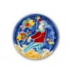 Hand-painted pottery plate
