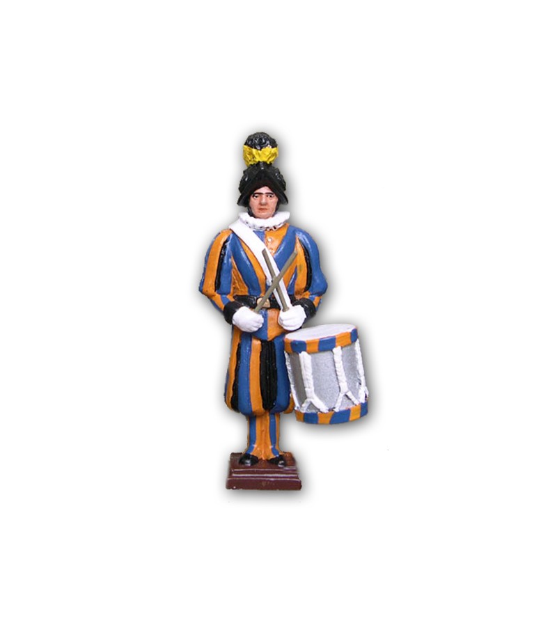Swiss Guard soldier made in tin-based alloy