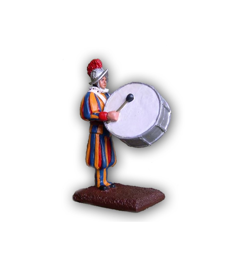 Musical Band Swiss Guard soldier made in tin-based alloy