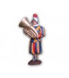 Musical Band Swiss Guard soldier made in tin-based alloy