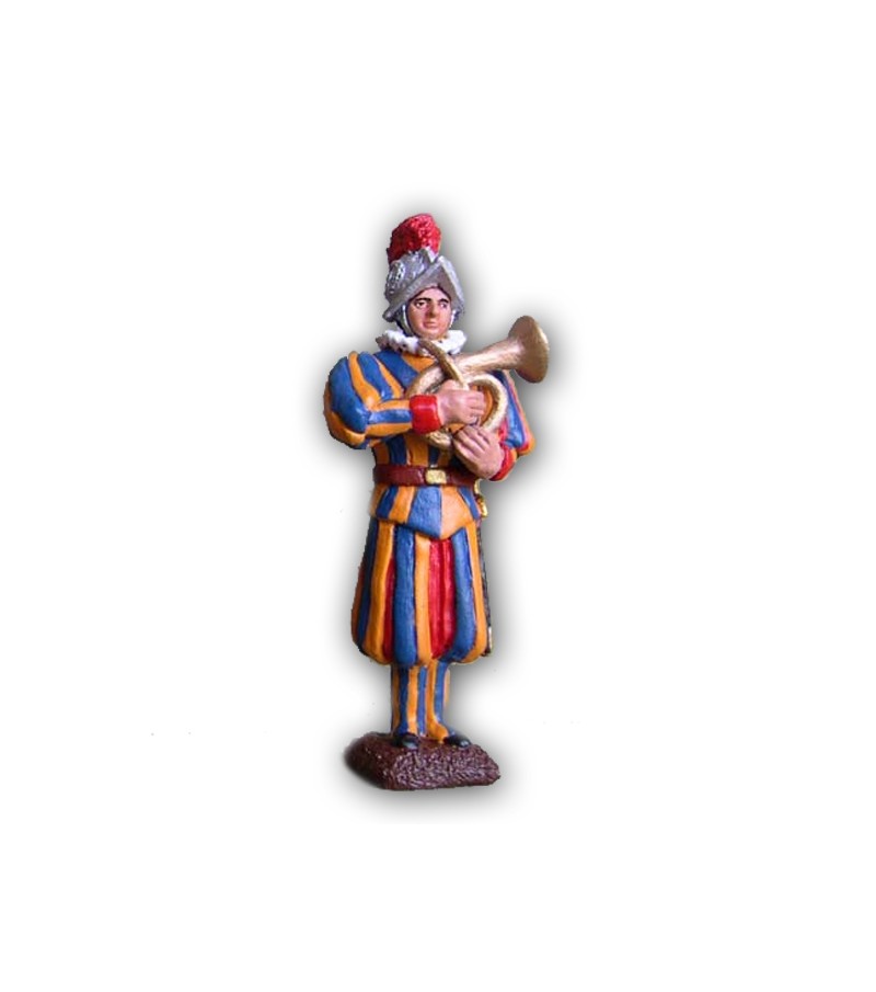 Musical Band Swiss Guard soldier made in tin-based alloy