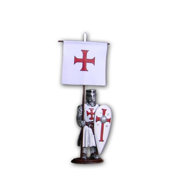 Medieval Templari soldier made in tin-based alloy