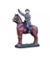 Mussolini on horseback made in tin-based alloy