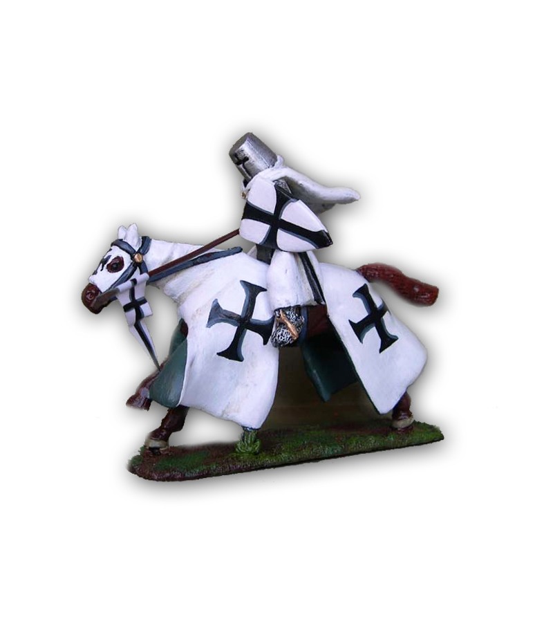 Teutonic soldier on horseback made in tin-based alloy