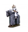 Teutonic soldier on horseback made in tin-based alloy