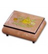 Musical Wood Box Inlay Flowers