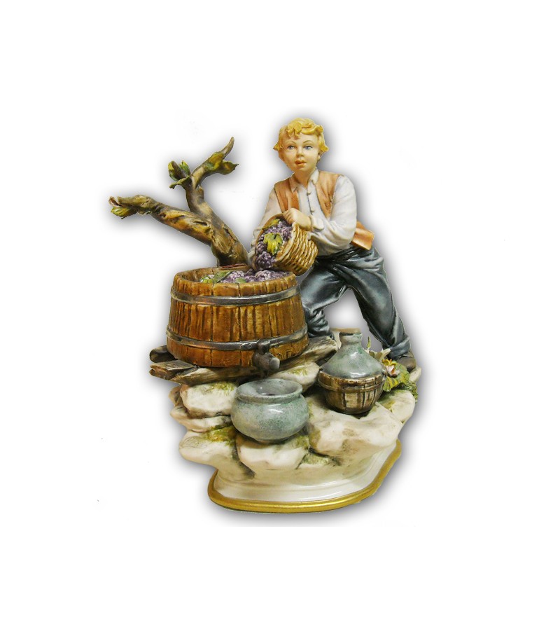 "Autumn" in Capodimonte Porcelain