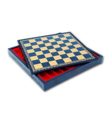 The Battle Of Troy: Chess Set with Leatherette Chessboard & Box + Checker Se