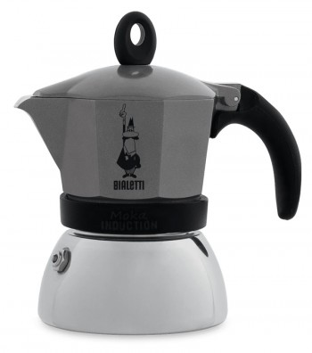 Espresso coffee maker induction anthracite