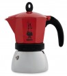 Espresso coffee maker induction red
