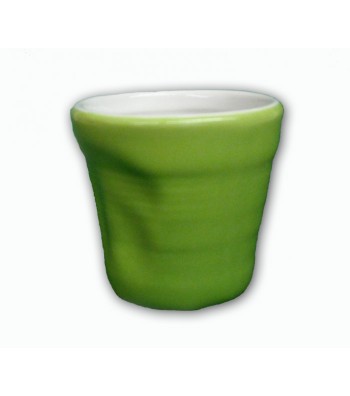 Bicchierino Colorato Stropicciato verde