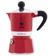 Espresso coffee maker model rainbow red