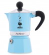 Espresso coffee maker model Rainbow light blue