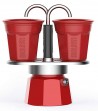 Espresso coffee maker Mini Express color red