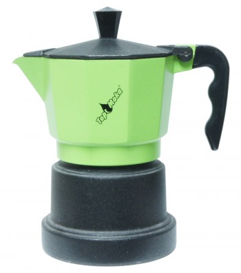 Caffettiera Espresso Classica Colore Verde Nero