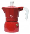 Espresso coffee maker model "Coccinella" red color