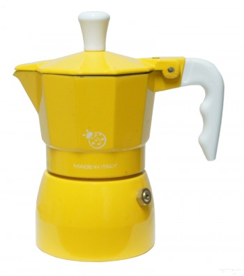 Espresso coffee maker model "Coccinella",yellow