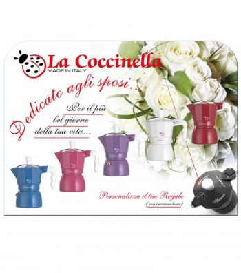 Espresso coffee maker model "Coccinella" different colors