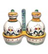 Hand painted pottery set Oil/Vinegar