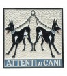 Piastrella in Ceramica "Attenti ai Cani"