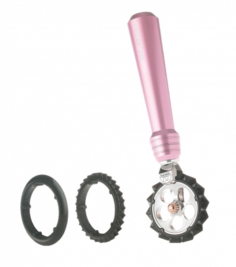 Tagliapasta Pastawheel rosa con due rotelle