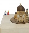 Wooden Music Box Firenze frontal view and couple