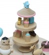 Wooden Music Box Baby and Toys view from above