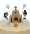 Wooden Music Box Marriage closed view