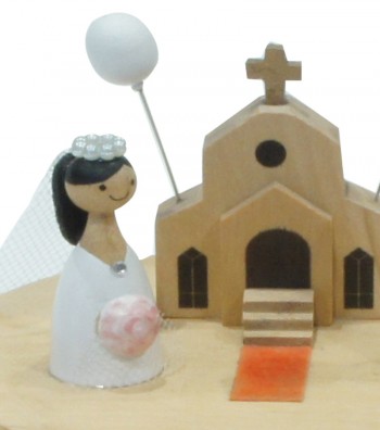 Wooden Music Box Marriage and church