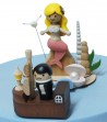 Wooden Music Box Marmaid side view