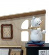 Wooden Music Box white Cat and Piano