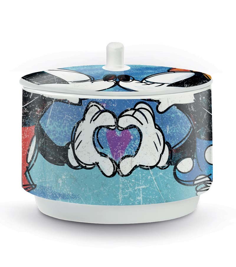 Mickey Mouse blue sugar bowl