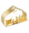 gold nativity crib in steel design Boucquillon & Maauoi