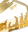 gold nativity crib in steel design Boucquillon & Maauoi