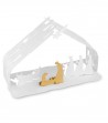 white Nativity crib in steel design Boucquillon & Maauoi