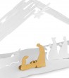 white Nativity crib in steel design Boucquillon & Maauoi