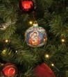 Sacred Family Christmas ball on a tree