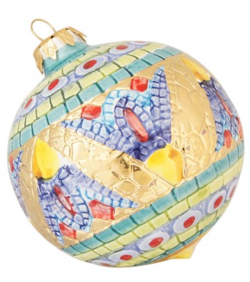 Christmas ball on the back