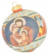 Palla di Natale in ceramica Sacra Famiglia