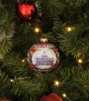 Saint Peter ceramic Christmas ball on a tree