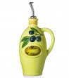 Apple green hand-painted cruet