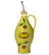 Olive green hand-painted cruet