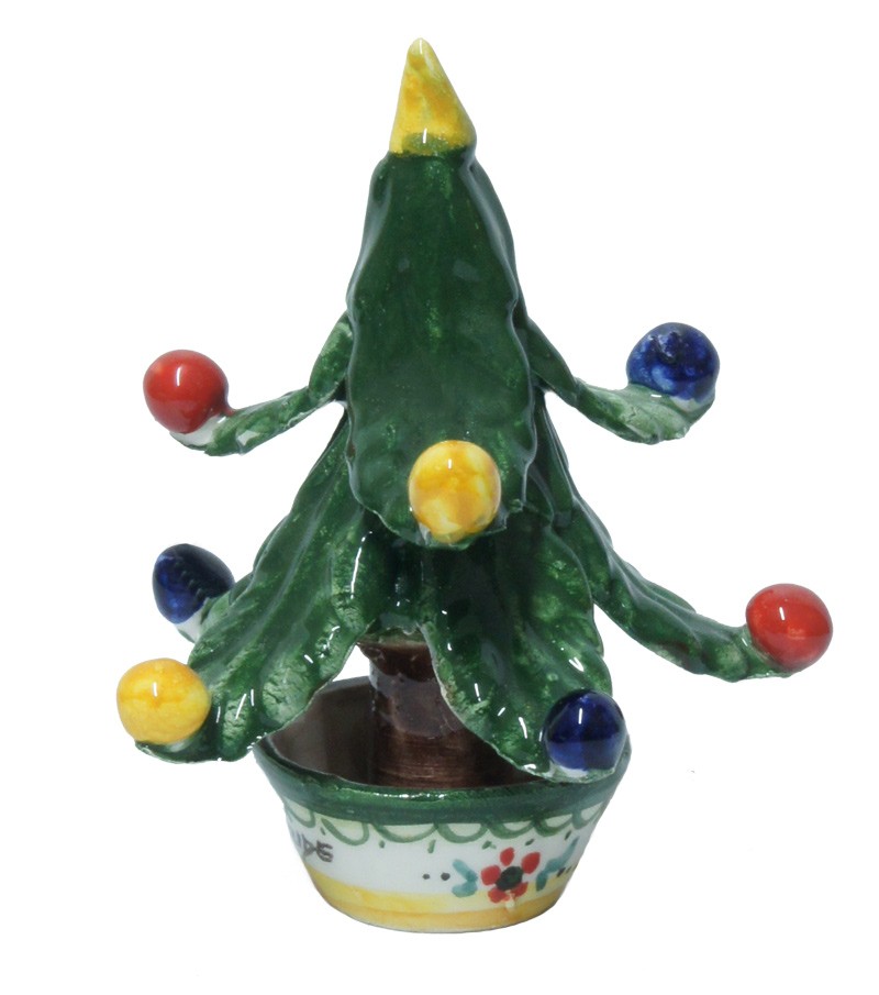 Albero di Natale dipinto a mano