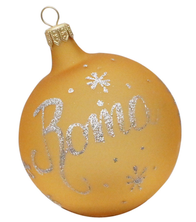 Gold Christmas Ball "Roma"