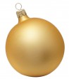 Palla di Natale Opaca/Oro da personalizzare
